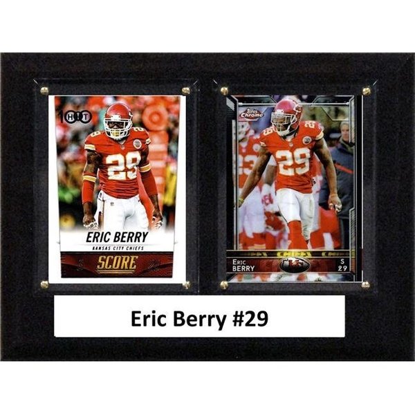 Williams & Son Saw & Supply C&I Collectables 68EBERRY NFL 6 x 8 in. Eric Berry Kansas City Chiefs Two Card Plaque 68EBERRY
